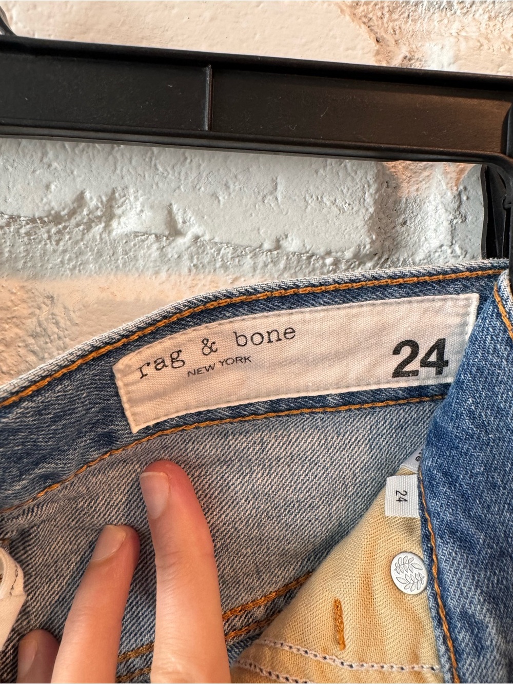 rag & bone distressed denim shorts